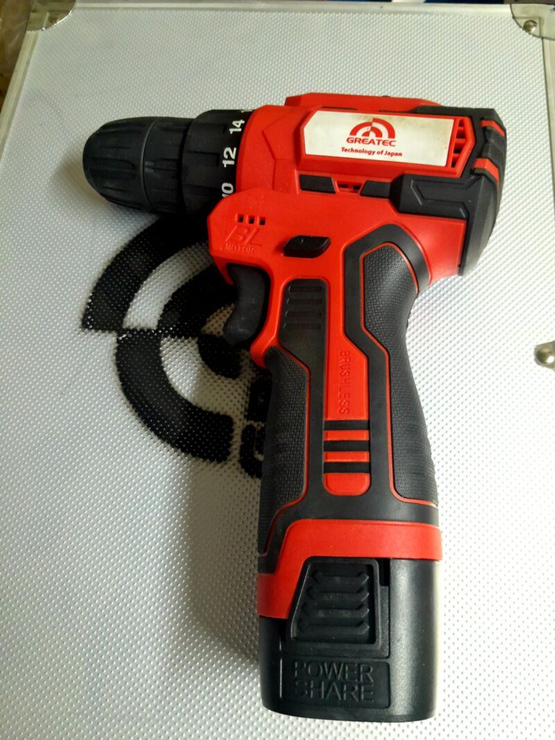 دریل شارژی 24ولت براشلس  گریتک مدل کد24 لیتیوم - Image 8