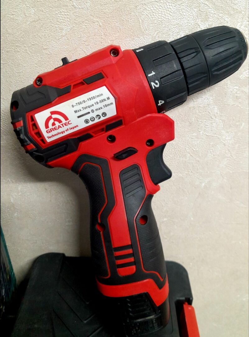 دریل شارژی 24ولت براشلس  گریتک مدل کد24 لیتیوم - Image 4