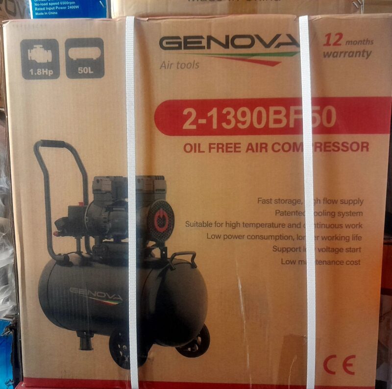 کمپرسور 50لیتری سایلنت جنوا مدل1390BF-50- - Image 5