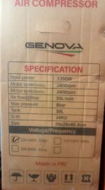 کمپرسور 50لیتری سایلنت جنوا مدل1390BF-50- - Image 4