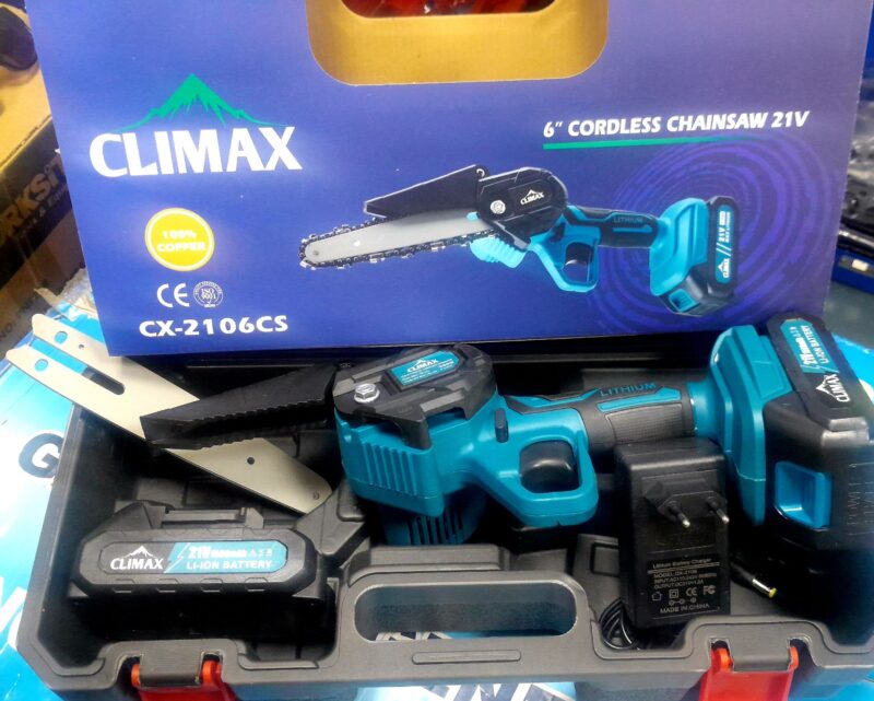 اره شارژی 15سانت دو باطری با لوازم کلایمکس مدل CX-2106CS - Image 1